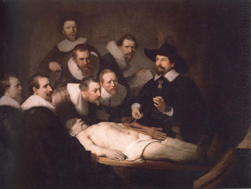 Rembrandt van rijn anatomy lesson of dr,nicolaes tulp oil painting picture